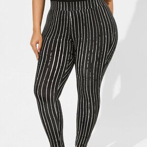 (Retired) Disney The Night Before Christmas Pixie Pant - Jack Stripe Black